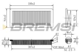  FA1037 - AIR FILTER FIAT, PEUGEOT, CITROEN