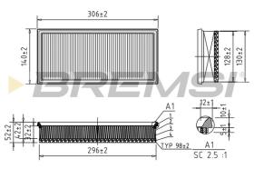  FA1042 - AIR FILTER TOYOTA, SUBARU