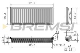  FA1046 - AIR FILTER FIAT, LANCIA