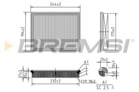  FA1060 - AIR FILTER FIAT