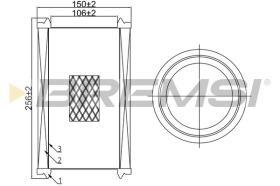  FA1068 - AIR FILTER LANCIA