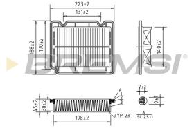  FA1072 - AIR FILTER DAEWOO, CHEVROLET