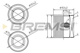  FA1080 - AIR FILTER AUDI