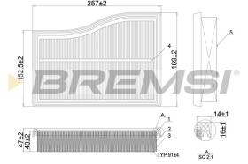  FA1101 - AIR FILTER MERCEDES-BENZ