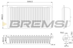  FA1110 - AIR FILTER TOYOTA