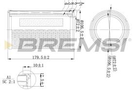  FA1138 - AIR FILTER RENAULT, NISSAN