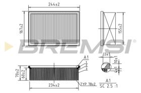  FA1148 - AIR FILTER PEUGEOT, CITROEN