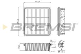  FA1150 - AIR FILTER HYUNDAI, KIA