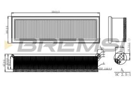  FA1160 - AIR FILTER PEUGEOT, CITROEN