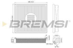  FA1163 - AIR FILTER CHRYSLER, DODGE