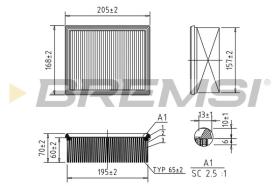  FA1164 - AIR FILTER PEUGEOT, CITROEN