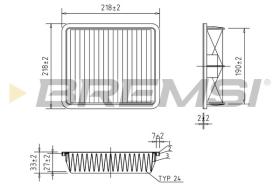  FA1170 - AIR FILTER SUBARU