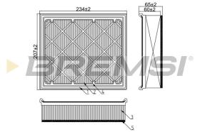  FA1182 - AIR FILTER FORD, VOLVO