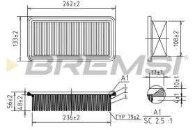  FA1204 - AIR FILTER KIA, HYUNDAI