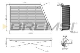  FA1210 - AIR FILTER LAND ROVER, JAGUAR