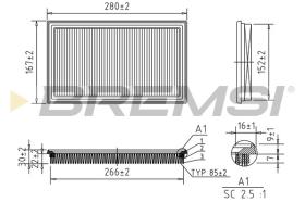  FA1212 - AIR FILTER FIAT, SUZUKI