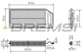  FA1235 - AIR FILTER HONDA