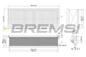  FA1237 - AIR FILTER VW, AUDI, SKODA, SEAT