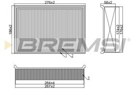  FA1241 - AIR FILTER VW, SKODA, SEAT