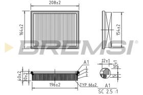  FA1250 - AIR FILTER OPEL