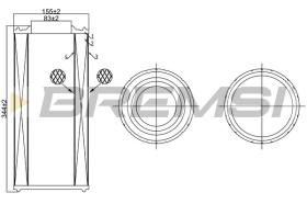  FA1255 - AIR FILTER IVECO