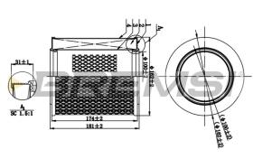  FA1260 - AIR FILTER FIAT, PEUGEOT, CITROEN