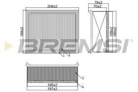  FA1263 - AIR FILTER PEUGEOT, CITROEN