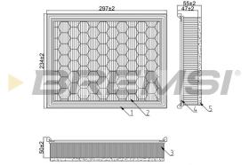  FA1274 - AIR FILTER CADILLAC, SAAB