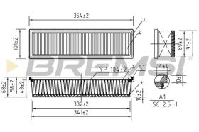  FA1277 - AIR FILTER PEUGEOT, CITROEN