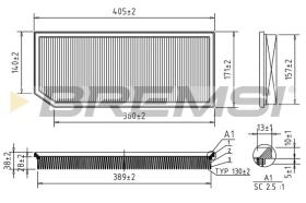  FA1345 - AIR FILTER VW, AUDI, KTM, SKODA, SEAT