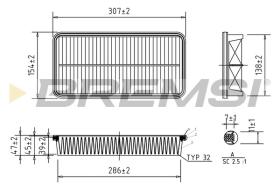  FA1351 - AIR FILTER TOYOTA, PONTIAC, LEXUS