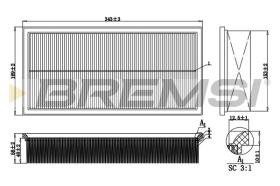  FA1354 - AIR FILTER MITSUBISHI