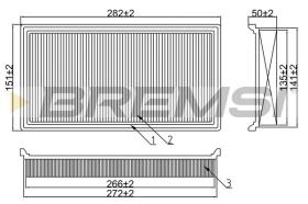  FA1355 - AIR FILTER RENAULT, SUZUKI, DACIA