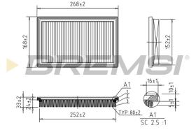  FA1363 - AIR FILTER FORD, MAZDA