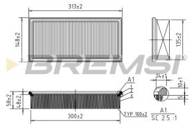  FA1369 - AIR FILTER VOLVO