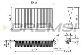  FA1370 - AIR FILTER MERCEDES-BENZ