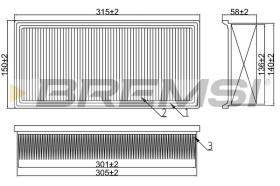  FA1375 - AIR FILTER VOLVO