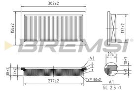  FA1382 - AIR FILTER FIAT