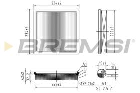  FA1384 - AIR FILTER BMW