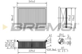  FA1571 - AIR FILTER PEUGEOT, CITROEN