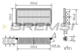  FA1573 - AIR FILTER HYUNDAI