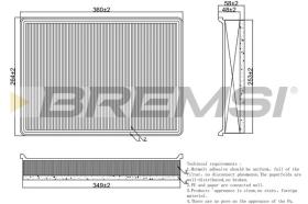  FA1574 - AIR FILTER RENAULT, NISSAN, OPEL