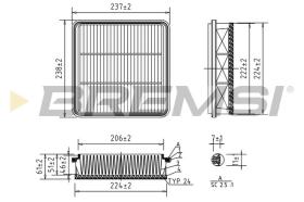  FA1575 - AIR FILTER MITSUBISHI