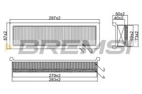  FA1597 - AIR FILTER PEUGEOT