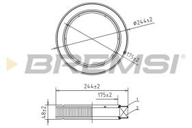  FA1599 - AIR FILTER OPEL, SEAT