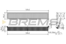  FA1603 - AIR FILTER MERCEDES-BENZ