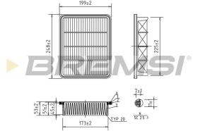  FA1604 - AIR FILTER FORD, MAZDA, MITSUBISHI