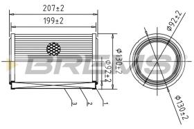  FA1608 - AIR FILTER RENAULT