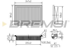  FA1618 - AIR FILTER FIAT