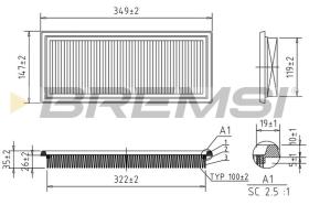  FA1632 - AIR FILTER FIAT